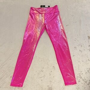Fashion Nova Sparkling Pink Leggings